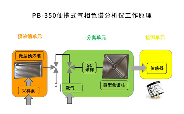 PB-350便携式气相色谱仪工作原理