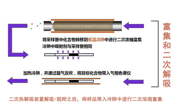 富集和二次解吸 富集和二次解吸